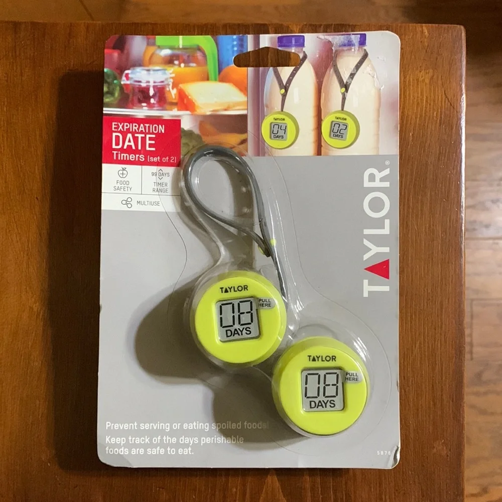 🆕 TAYLOR - EXPIRATION DATE TIMERS - Set of Two